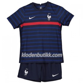 Frankrike Barn Hjemmedraktsett Euro 2020 Kortermet (+ Korte bukser)